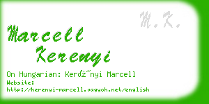 marcell kerenyi business card